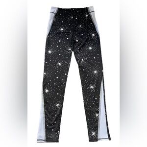 Girls Leggings Pants XL 14/16 Black Sparkles  More Than Magic